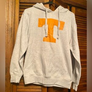 Russell Athletic Light Gray Hoodie with University of Tennessee Power T